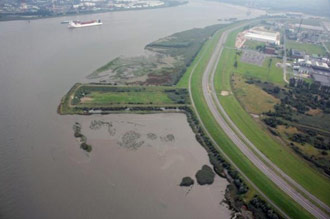 Figure 2. Air view Ketenisse wetland