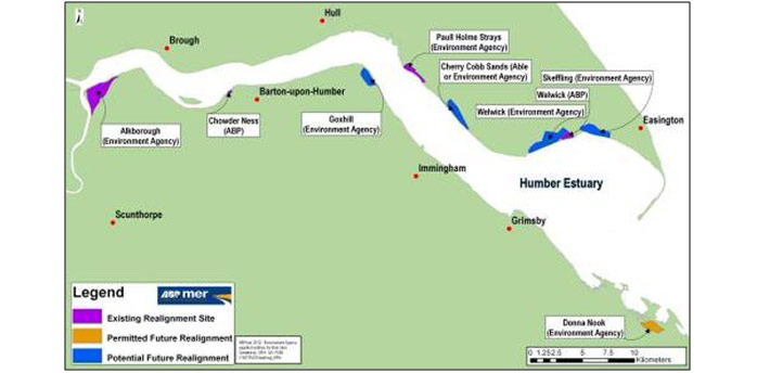 Figure 1: Location of Paull Holme Strays within the Humber Estuary